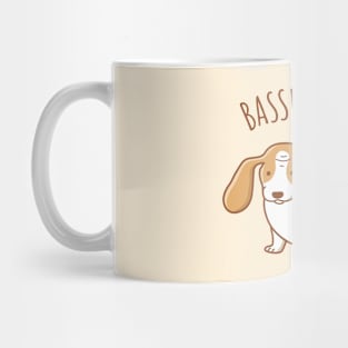 Round Basset Hound Mug